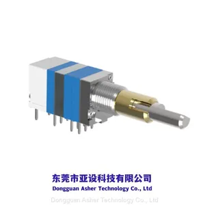 Dual Axis Rotation, Integrated With Logic Encoder, Potentiometer, and Switch, 16 Channels, 4 Bit, Used for Communication Equipment Such as Walkie Talkies and Radios thumbnail-1