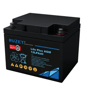 French RVZOT Lusheng Battery 12LPA180 Lead Acid Battery LPA Series thumbnail-3