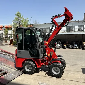 Factory Hzm 807 China Agriculture Articulated Mini Small Large Compact Farm Garden Tractor Wheel Front End Loader With CE/ISO thumbnail-1