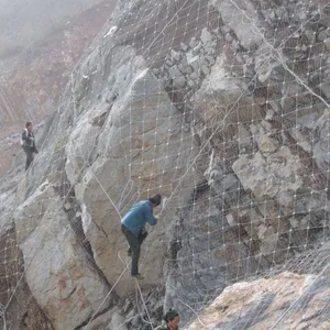 China Factory Galvanized Steel Railway Side Slope Stabilization Net Woven Wire Mesh for Slope Protection Include Bending Welding thumbnail-2