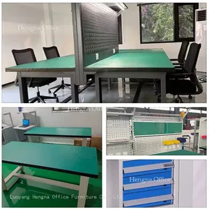 Multi-Functional Large Industrial Workbench With Pegboard, Drawers, and Adjustable Height | for R&D & Workshops thumbnail-2
