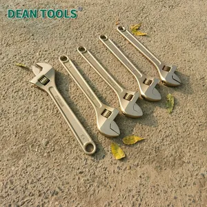 DEAN TOOLS Non-Sparking Adjustable Wrench 8-Inch Aluminum Bronze 1-Year Warranty Technical Support Factory Direct Price thumbnail-3