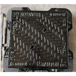 Certified Jingdong Ductile Iron Black Durable Manhole Cover for Highway Pedestrian Zones Road Barrier Posts Customized Casting thumbnail-5