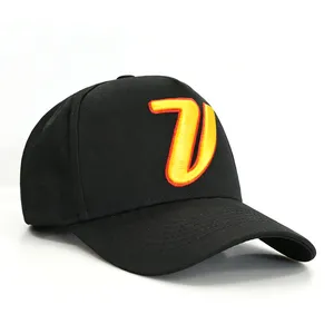 Custom Venezuela Flag 5 Panel Baseball Cap Wholesale High Quality Letter V Embroidery Structured Sports Hat Multi Colors thumbnail-5