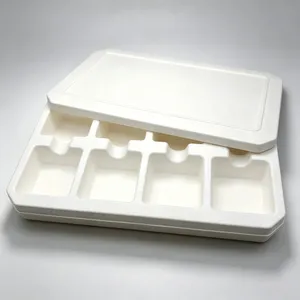 Industrial Wet Press Molded Pulp Plate, , Smooth Surface, Molded Cellulose, Waterproof thumbnail-5