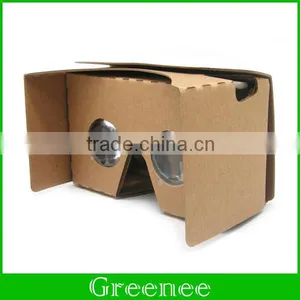 Google Yellow Cardboard VR V2.0 Virtual Reality DIY 3D Glasses for Smartphone With Headband thumbnail-4
