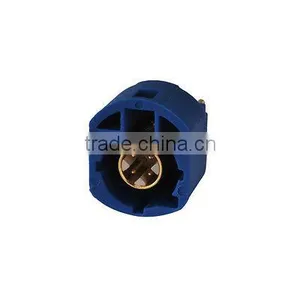 w. Housing C Coding Blue Color 4 Pin Plug Straight PCB Mount High Speed Data HSD Connector thumbnail-2