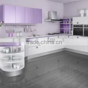 MDF Lacquer and UV Kitchen Cabinet 11L055 thumbnail-1