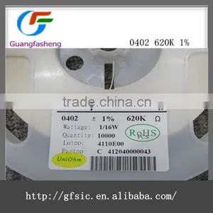 0402 SMD Resistor 620K 1% 1/16W thumbnail-1