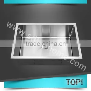 TH-RR2818C Stainless Steel Handmade Sink With CUPC Radious Corner Singel Bowl Undermount Sink Kitchen Sink thumbnail-1