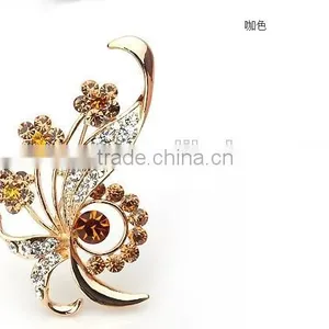 Noble Beauty Full Diamond Crystal High-grade Pin Brooch thumbnail-1