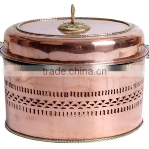 Copper Cheffing Dish, Wedding & Party Utensils, Food Serving Dish, Hot Keeping Dish, Catering Item, Hotel & Restaurant Utensils thumbnail-1