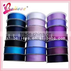 Top Quality Solid Ribbon Hot Selling 100 Yards Roll Purple Ribbon Pre Made Ornaments thumbnail-1