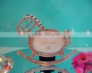 AN366 ANPHY European Style Zinc Alloy Diamond Cute Small Bear Horse Shape Wedding Household Decoration Photo Frame Display Stock thumbnail-3