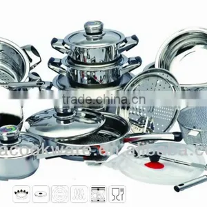 Manufactured by German Technologic 18/8 Stainless Steel Cookware for All Hobs thumbnail-1