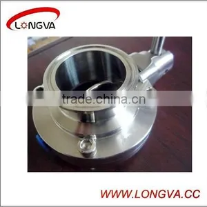 Stainless Steel 6'' Clamped Butterfly Valve thumbnail-1