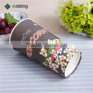 32 oz Retro Style Reusable Paper Popcorn Bowl Cup thumbnail-4