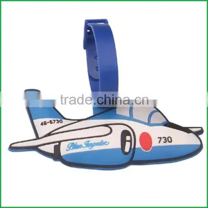 Cute Soft Pvc Airplane Luggage Tag for Tourist Gift thumbnail-1