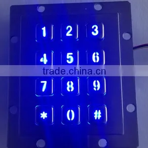 10 Keys Water Proof Backlight Metal Keypad thumbnail-3