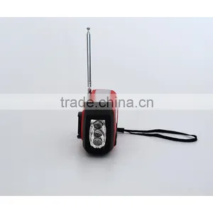 Multi-function Solar Dynamo Radio +charger + Flash Light Hand Crank Radio thumbnail-3