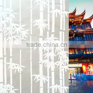 PVC Decorative Film for Glass Door and Window,China Bamboo Pattern Decorative Film for Home and Office thumbnail-1