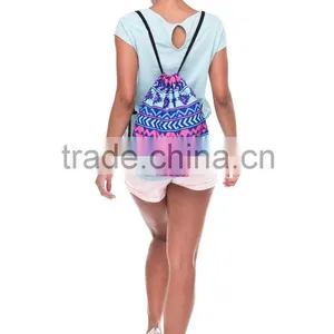 Brand New 3D Print Aztec High Quality Kids Colorful Drawstring Bag thumbnail-4