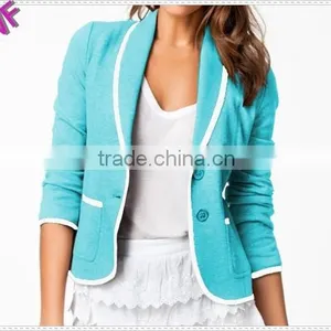 Custom Made High Fashion Women Blazer With Binding thumbnail-1