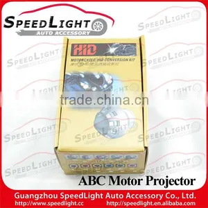 Super Bright Bi-Xenon Motorcycle Projector Headlight With Angel Eye thumbnail-1