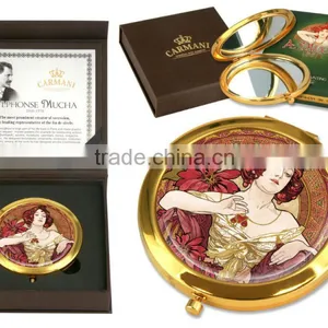 CARMANI Handbag Mirror ALFONS MUCHA Design thumbnail-1