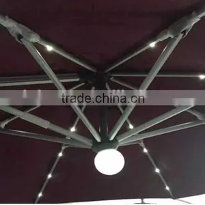 2015 Most Fashion Double Layer 3m*3m Automatic Solar Umbrella With Led Lights, Sensor and Remote Control thumbnail-2