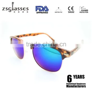 Custom Your Own Sunglasses Metal Sunglasses Greeen Mirro Sunglasses thumbnail-1