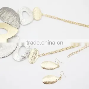 Indian Gold Plated Necklace Set Light Weight Gold Necklace Set thumbnail-2