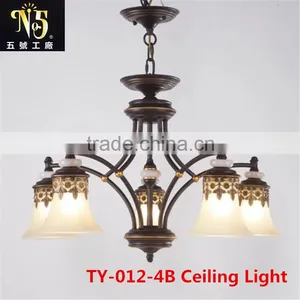 2016 Hot Sale New Design Iron Light With Flower Lampshade Led Light for Dining Room for Home thumbnail-4