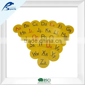 5" Yellow A-Z English Round Mark thumbnail-1