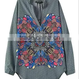 High Quality Wholesale Customaize Free Size Beach Kaftan Moroccan Tunic thumbnail-2