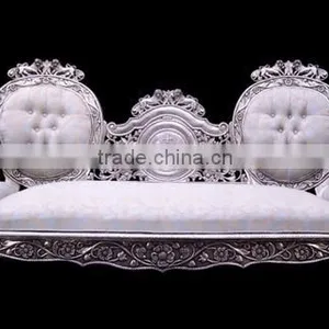 Royal Silver Wedding Sofa, Wedding Gold Sofa, Taj Sofa thumbnail-1