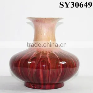 Glazed Porcelain Tall Outdoor Flower Vase thumbnail-2