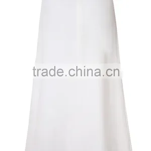 Hot Sale Zip Back Midi White Skirt for Women thumbnail-2