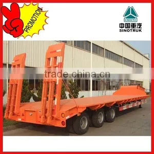 Low Price 3 Axle Lowbed Truck Trailer With Ladder thumbnail-1