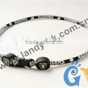 Power Energy Titanium Germanium 1 Rope Necklace & Bracelet Set thumbnail-5