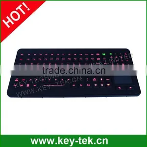 IP65 Rugged Backlight Industrial Medical Keyboard With Touchpad thumbnail-1