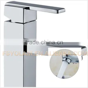 YL82001 Hot and Cold, Single Lever, Wall Mounted, Wash Basin Mixer(faucet) thumbnail-2