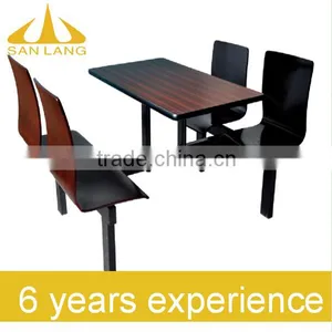 SANLANG Fast Food Furniture for Sale Used Restaurant Table and Chair Set thumbnail-1