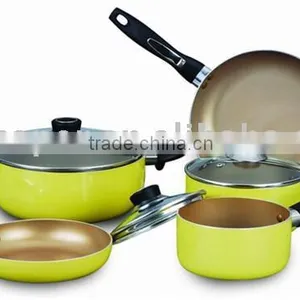 8 Pcs Aluminum Non Stick Cookware Set thumbnail-1