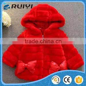 Girls Fur Coat Chinchilla Fur Coat Pink thumbnail-2