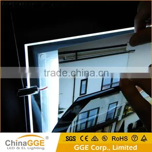 Hanging Type Illuminated Real Estate Agent Window Display LED Cable Wire Display A4 Acrylic Light Box Display Quality Choice thumbnail-5