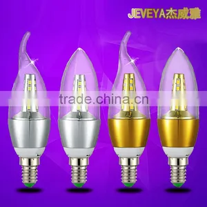 High Brightness Aluminum Alloy 5W LED Bulb Light 220V E14 LED Candle Light thumbnail-1