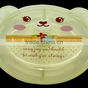 Animal Design Sliding Opening Round Box With Two Ears 2 Cells thumbnail-4