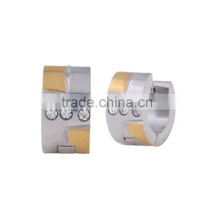 Good Price Various Style Fashion Unisex Stainless Steel Hoop Huggies Ear Stud Earring thumbnail-4