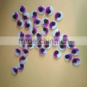 YIPAI Craft Colorful Toy Purple Moving Eyes for Doll Decoration thumbnail-4